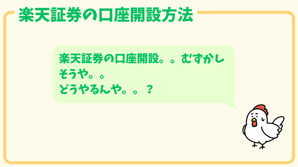 alt"楽天証券口座開設のやり方図"