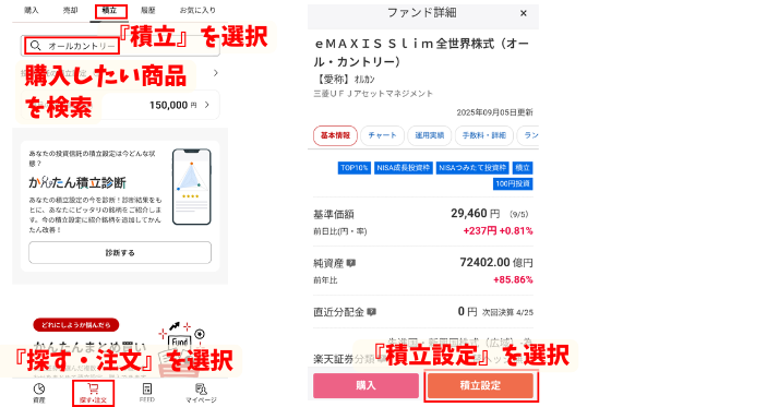 alt"投資信託を購入"