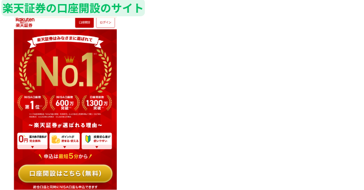 alt"楽天証券口座開設頭"