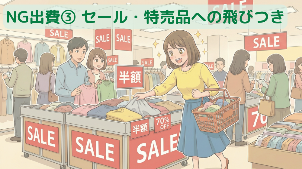 alt"セール品への飛びつき"