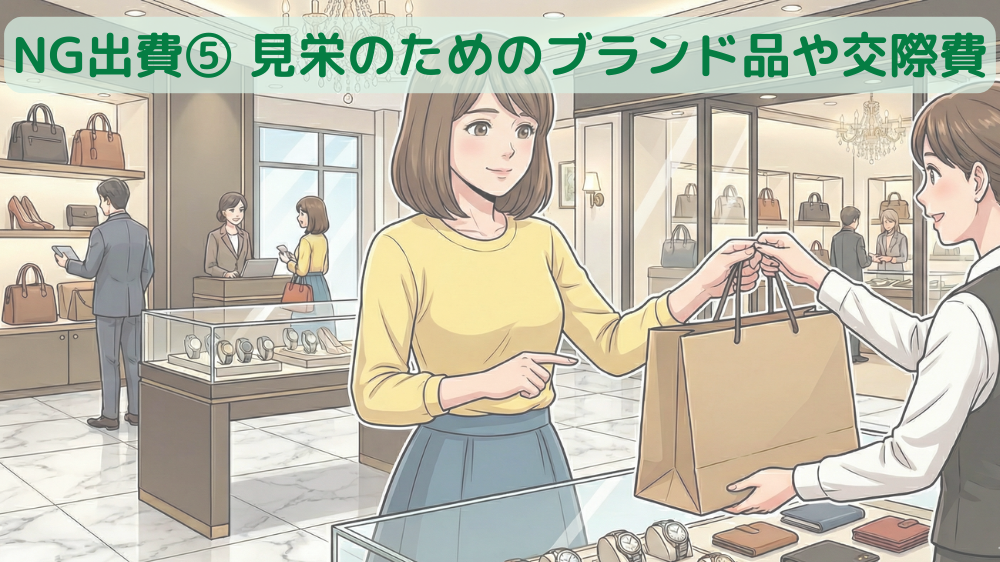 alt"見栄のためのブランド品購入"