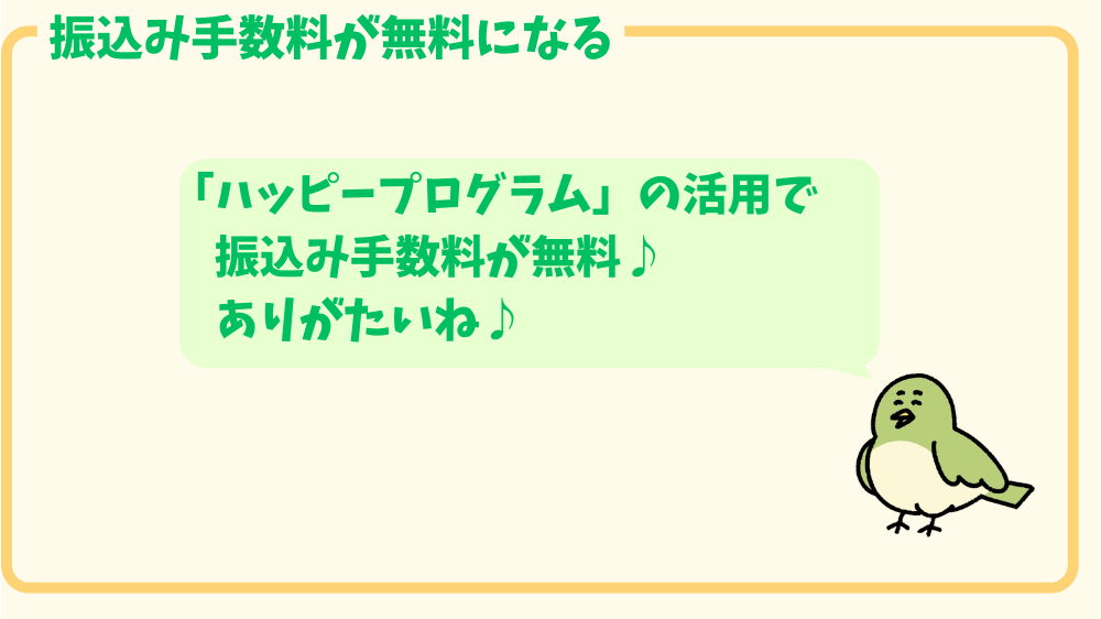 alt"楽天銀行は振込み手数料無料"