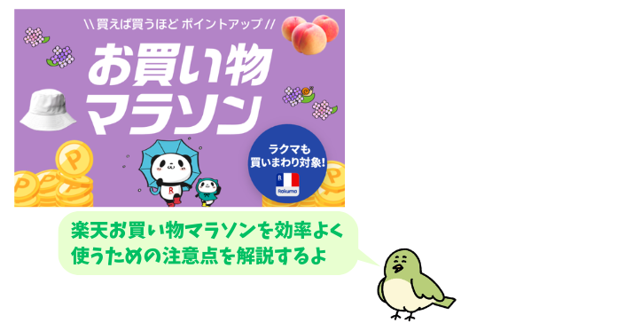 alt"お買い物マラソンの注意点"