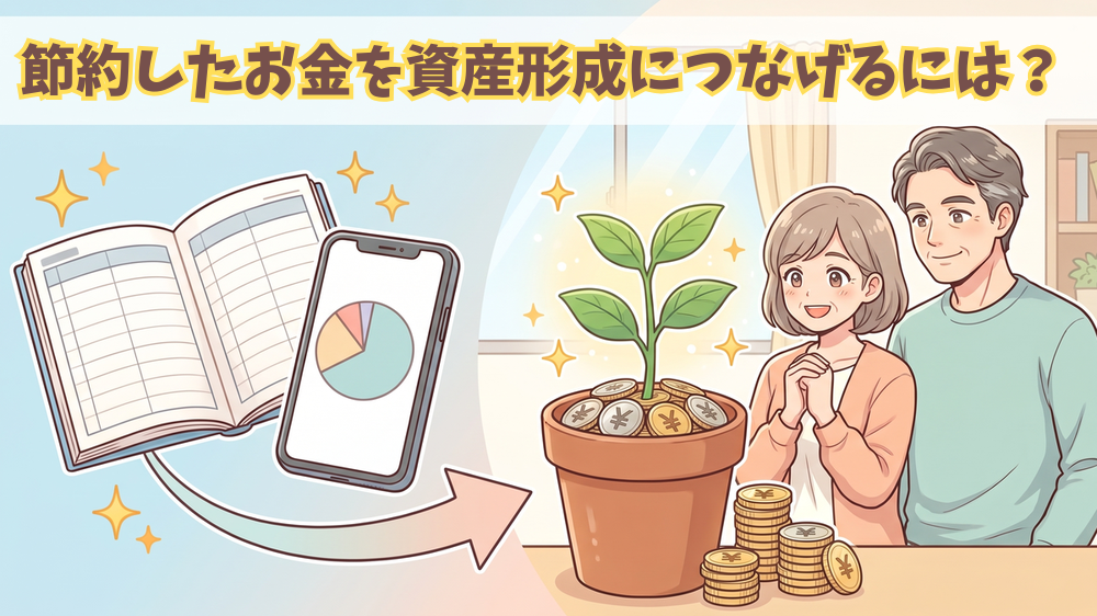 alt"節約したお金を資産形成につなげるには？"