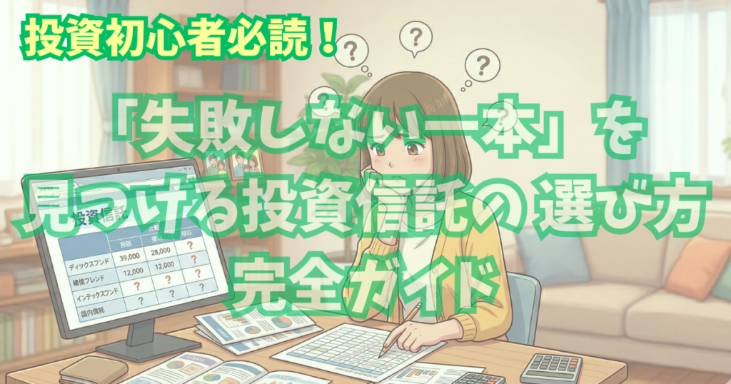alt"投資信託の選び方サムネ"