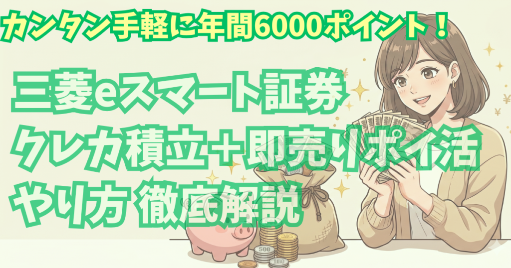 alt"アイキャッチ画像 (三菱eスマート証券クレカ即売り方法)"