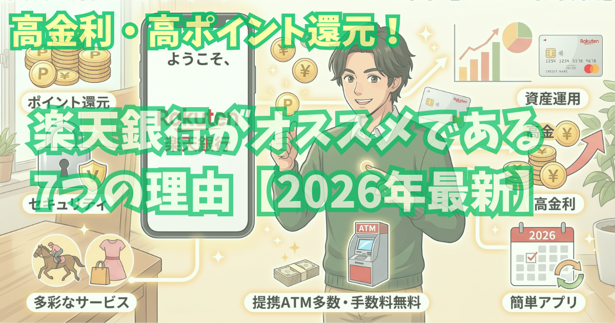 alt"楽天銀行がおすすめである7つの理由"