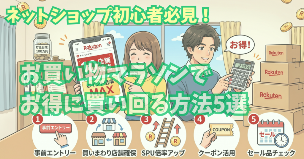 alt"アイキャッチ画像 (お買い物マラソンでお得に買い回る方法5選)"