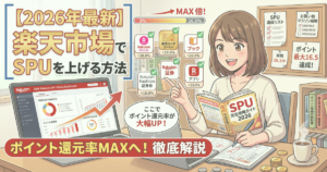 alt"2026年最新版 楽天市場でSPUを上げる方法"